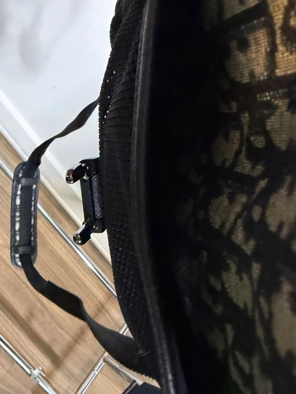 Dior Oblique Messenger Pouch / Crossbody Bag (Beige/Black)